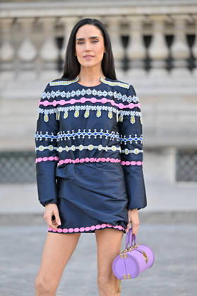 PFW Louis Vuitton Outside Arrivals Jennifer Connelly arriving at Louis Vuitton show during Paris Fashion Week, in Paris, France on 6 October 2026. Photo by Julien Reynaud APS-Medias ABACAPRESS.COM Paris France  Copyright: xReynaudxJulien APS-Medias ABACAx
