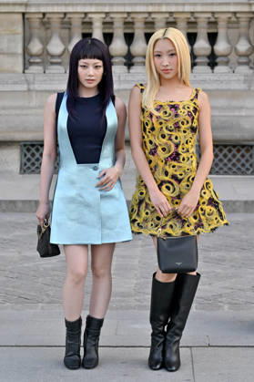 PFW Louis Vuitton Outside Arrivals HINATA, MAYA arriving at Louis Vuitton show during Paris Fashion Week, in Paris, France on 6 October 2026. Photo by Julien Reynaud APS-Medias ABACAPRESS.COM Paris France  Copyright: xReynaudxJulien APS-Medias ABACAx