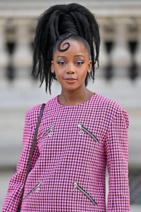PFW Louis Vuitton Outside Arrivals Thuso Mbedu arriving at Louis Vuitton show during Paris Fashion Week, in Paris, France on 6 October 2026. Photo by Julien Reynaud APS-Medias ABACAPRESS.COM Paris France  Copyright: xReynaudxJulien APS-Medias ABACAx