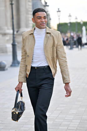 PFW Louis Vuitton Outside Arrivals Owen Thiele arriving at Louis Vuitton show during Paris Fashion Week, in Paris, France on 6 October 2026. Photo by Julien Reynaud APS-Medias ABACAPRESS.COM Paris France  Copyright: xReynaudxJulien APS-Medias ABACAx