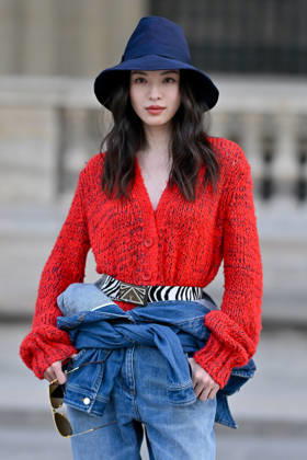 PFW Louis Vuitton Outside Arrivals Elaine Zhong arriving at Louis Vuitton show during Paris Fashion Week, in Paris, France on 6 October 2026. Photo by Julien Reynaud APS-Medias ABACAPRESS.COM Paris France  Copyright: xReynaudxJulien APS-Medias ABACAx