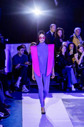 PFW Pierre Cardin Runway NB A model walks the runway during the Pierre Cardin Womenswear Spring Summer 2027 show at Pailleron ice rink as part of Paris Fashion Week on October 06, 2026 in Paris, France. Photo by Nasser Berzane ABACAPRESS.COM Paris France Copyright: xBerzanexNasser ABACAx
