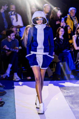 PFW Pierre Cardin Runway NB A model walks the runway during the Pierre Cardin Womenswear Spring Summer 2027 show at Pailleron ice rink as part of Paris Fashion Week on October 06, 2026 in Paris, France. Photo by Nasser Berzane ABACAPRESS.COM Paris France Copyright: xBerzanexNasser ABACAx