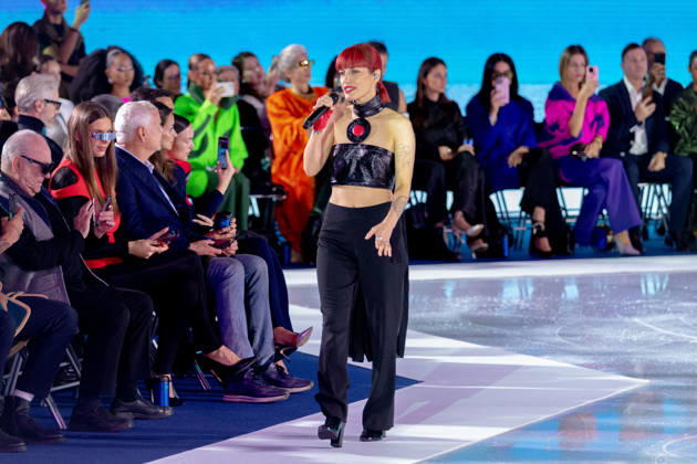 PFW Pierre Cardin Runway NB Jennifer Ayache at the runway during the Pierre Cardin Womenswear Spring Summer 2027 show at Pailleron ice rink as part of Paris Fashion Week on October 06, 2026 in Paris, France. Photo by Nasser Berzane ABACAPRESS.COM Paris France  Copyright: xBerzanexNasser ABACAx