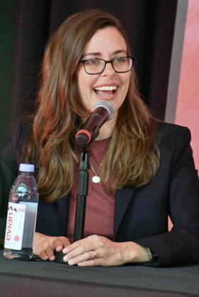 NEW YORK, NY- OCTOBER 6: Lear deBessonet at the press conference for A Few Good Men at Lincoln Center Theater in the Vivian Beaumont Theatre on October 6, 2026 in New York City. Copyright: xmpi099 MediaPunchx