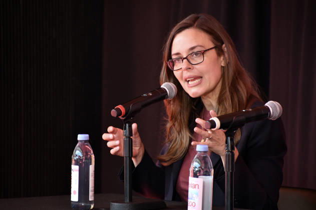 NEW YORK, NY- OCTOBER 6: Lear deBessonet at the press conference for A Few Good Men at Lincoln Center Theater in the Vivian Beaumont Theatre on October 6, 2026 in New York City. Copyright: xmpi099 MediaPunchx