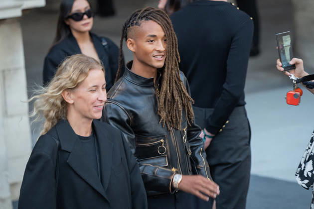 PFW - Louis Vuitton Front Row - Paris US actor and singer Jaden Smith poses as she arrives ahead of the Louis Vuitton Women s Spring Summer 2027 collection fashion show as part of the Paris Fashion Week, in Paris, France on October 6, 2026. Photo by Alexis Jumeau ABACAPRESS.COM Paris France  Copyright: xJumeauxAlexis ABACAx