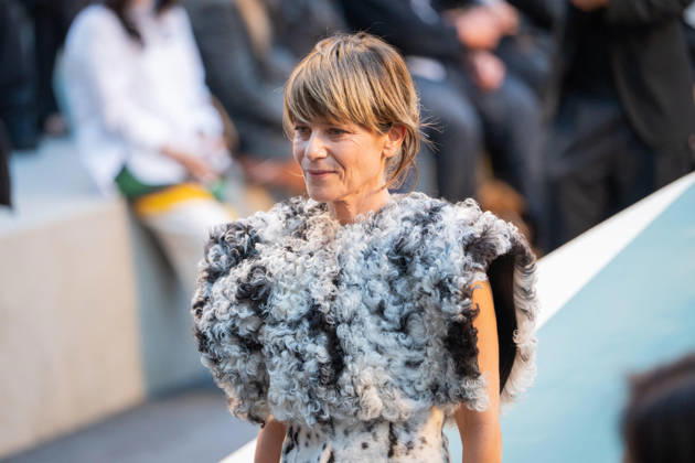 PFW - Louis Vuitton Front Row - Paris Marina Fois poses as she arrives ahead of the Louis Vuitton Women s Spring Summer 2027 collection fashion show as part of the Paris Fashion Week, in Paris, France on October 6, 2026. Photo by Alexis Jumeau ABACAPRESS.COM Paris France  Copyright: xJumeauxAlexis ABACAx