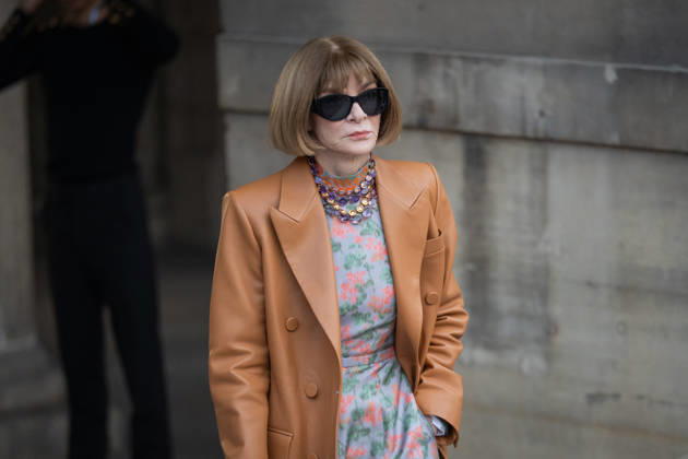 PFW - Louis Vuitton Front Row - Paris Anna Wintour poses as she arrives ahead of the Louis Vuitton Women s Spring Summer 2027 collection fashion show as part of the Paris Fashion Week, in Paris, France on October 6, 2026. Photo by Alexis Jumeau ABACAPRESS.COM Paris France  Copyright: xJumeauxAlexis ABACAx