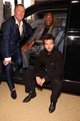 Los Angeles CA Oct 6: Renny Harlin, Samuel L. Jackson and Guy Burnet at the film Premiere of The Beast on October6, 2026 Credit: USA - ZUMAa123 20261006_zaa_a123_200 Copyright: xAdMediax