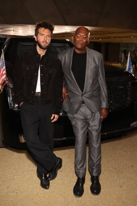 Los Angeles CA Oct 6: Guy Burnet and Samuel L. Jackson at the film Premiere of The Beast on October6, 2026 Credit: USA - ZUMAa123 20261006_zaa_a123_160 Copyright: xAdMediax