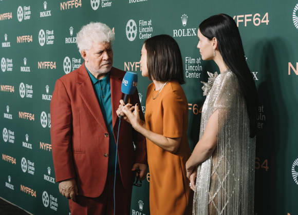 October 6, 2026, Brooklyn, Ny, United States: Pedro Almodovar and Milena Smit attend the 64th New York Film Festival Pedro Almodovarâ€⠢s Bitter Christmas U.S. Premiere. Held at Alice Tully Hall at Lincoln Center in New York. Dinara Khairova Zuma Press. October 6, 2026. Brooklyn United States - ZUMAp281 20261006_zea_p281_003 Copyright: xPhotoxImagexPressx