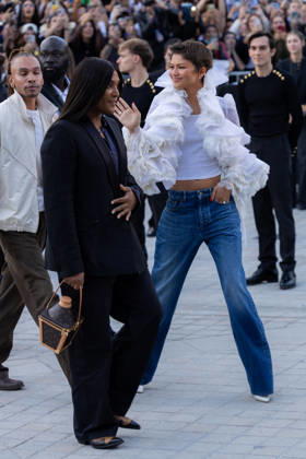 Zendaya and Law Roach at the Louis Vuitton Women s Ready-to-Wear Spring Summer 2026 Collection fashion show during Paris Fashion Week, October 6, 2026 Florian Lavielle Bestimage Celebrities at the Louis Vuitton Women’s Ready-to-Wear Spring Summer 2026 Collection fashion show during Paris Fashion Week on October 6, 2026, Paris, France  Copyright: xFlorianxLaviellex xBestimagexFlorianxLaviellex xBestimagex