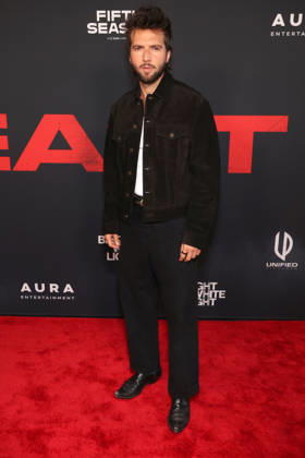 Inside arrivals for the Los Angeles premiere of The Beast at the Academy Museum of Motion Pictures Featuring: Guy Burnet Where: Los Angeles, California, United States When: 07 Oct 2026 Credit: Faye s Vision Cover Images EDITORIAL USE ONLY. NOT FOR USE BY NEWSPAPERS BASED IN THE UK. Copyright: xx coverimg56077495