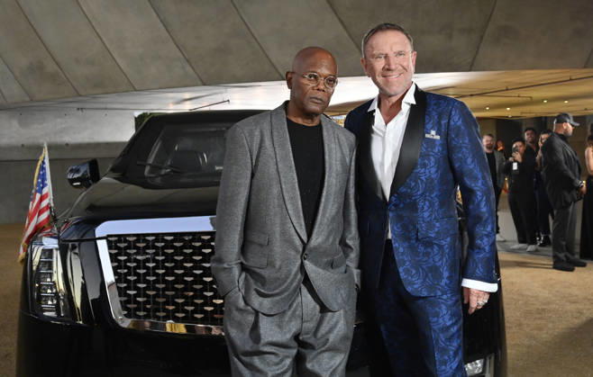 Director Renny Harlin (R) and cast member Samuel L. Jackson attend the premiere of the motion picture thriller The Beast at the Academy museum of Motion Pictures in Los Angeles on Tuesday, October 10, 2026. Storyline: When a militia of unidentified hostiles coordinates a coup against the U.S., the president uncovers the extent of The Beast s highly classified offensive capabilities in order to save his life and America.  LAP20261006825 JIMxRUYMEN