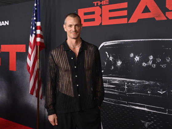Cast member Joel Kinnaman attends the premiere of the motion picture thriller The Beast at the Academy museum of Motion Pictures in Los Angeles on Tuesday, October 10, 2026. Storyline: When a militia of unidentified hostiles coordinates a coup against the U.S., the president uncovers the extent of The Beast s highly classified offensive capabilities in order to save his life and America. LAP20261006832 JIMxRUYMEN