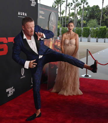 Director Reny Darlin and his wife Kelly Gale attend the premiere of the motion picture thriller The Beast at the Academy museum of Motion Pictures in Los Angeles on Tuesday, October 10, 2026. Storyline: When a militia of unidentified hostiles coordinates a coup against the U.S., the president uncovers the extent of The Beast s highly classified offensive capabilities in order to save his life and America. LAP20261006808 JIMxRUYMEN