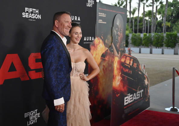 Director Reny Darlin and his wife Kelly Gale attend the premiere of the motion picture thriller The Beast at the Academy museum of Motion Pictures in Los Angeles on Tuesday, October 10, 2026. Storyline: When a militia of unidentified hostiles coordinates a coup against the U.S., the president uncovers the extent of The Beast s highly classified offensive capabilities in order to save his life and America. LAP20261006809 JIMxRUYMEN