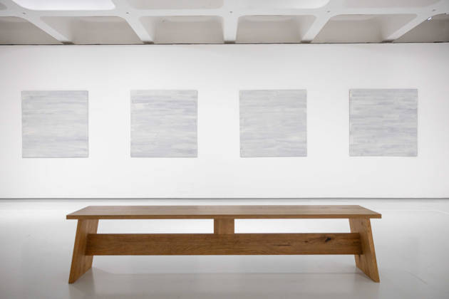 Robert Ryman: The Real Thing at Barbican Art Gallery, London, UK 7 October 2026 Standard, 1967 on display at Robert Ryman: The Real Thing at the Barbican Art Gallery, London, UK, on 7 October 2026. Enamel on cold-rolled steel panel. Twelve panels, each: 48x48 in. Solomon R Guggenheim Museum, New York Panza Collection, 1991. The first significant UK exhibition of American minimalist and conceptual painter Robert Ryman (1930 2019) in over 30 years brings together six decades of work, on view from 8 October 2026., Credit:Pete Speller Avalon Copyright: xPetexSpellerx xAvalonx 1141198952