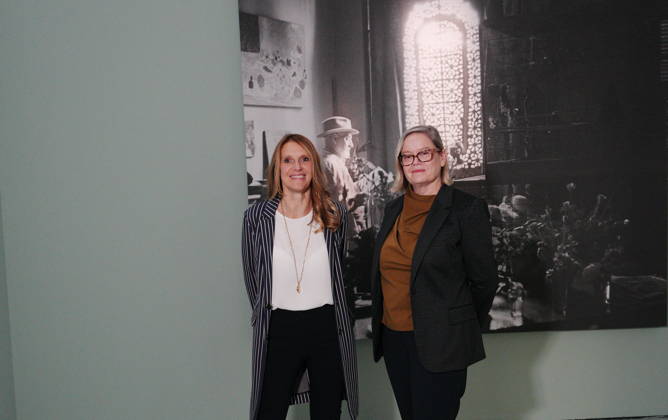 IPA89394466 - Milan, October 7, 2026, Preview of the exhibition Matisse: The World in a Room 2 at Mudec, the Museum of Cultures. Pictured from left: Chiara Gatti and Ellen McBreen Copyright: xDuilioxPiaggesix xDuilioxPiaggesix IPA89394466