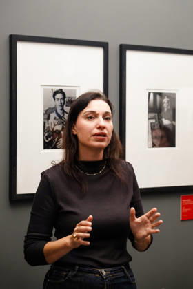 IPA89394063 - MILAN, October 7, 2026 - Opening of the photography exhibition Through My Eyes: Frida Kahlo and the Making of a Myth, curated by Vittoria Mainoldi at Superstudio Più on Via Tortona. Pictured: curator Vittoria Mainoldi. Copyright: xEmanuelexRobertoxDexCarlix xx IPA89394063