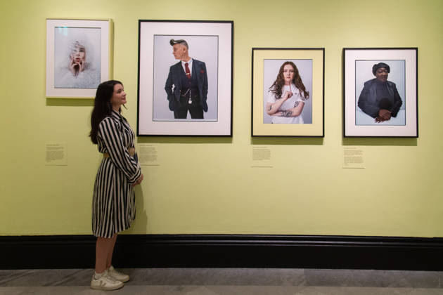 Tim Walker s Fairyland: Love and Legends Photo Call at National Portrait Gallery, London, UK - 7 October 2026 A staff member views (L-R) - Shon Faye , Joelle Taylor , Alice Oseman , Lady Phill all by Tim Walker as part of The National Portrait Gallery s Tim Walker s Fairyland: Love and Legends Exhibition which runs from 9th October 2026 - 7th February 2027 at National Portrait Gallery in London, England, UK on Wednesday 7 October, 2026., Credit:Justin Ng Avalon UK, England, London, National Portrait Gallery Copyright: xJustinxNgx xAvalonx 1141202424