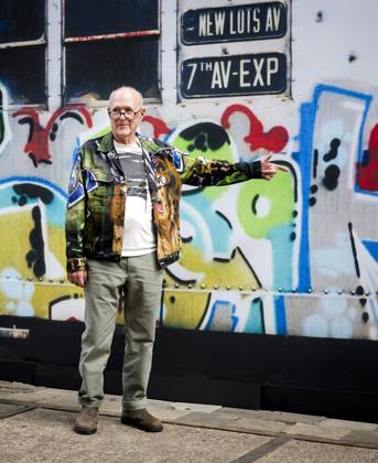 AMSTERDAM - New York photographer and documentary filmmaker Henry Chalfant during a press event preceding the opening of his exhibition ART IS NOT A CRIME at STRAAT Museum on the NDSM site. REMKO DE WAAL ANP netherlands out - belgium out  Copyright: xx x571763919x originalFilename: 571763919