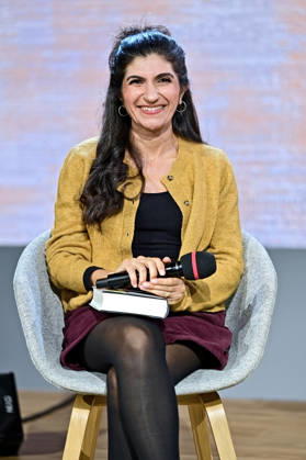 Frankfurter Buchmesse 2026. Schriftstellerin Shida Bazyar ( Gewinnerin Deutscher Buchpreis 2026 ) am 07.10.2026 auf der Frankfurter Buchmesse. 20261007MWI151685