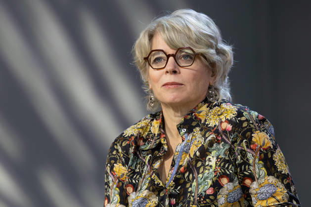 Buchmesse Frankfurt 2026 Jill Lepore, US-amerikanische Historikerin, Essayistin und Hochschullehrerin an der Harvard University und Pulitzer-Preisträgerin, stellt auf der Literaturbühne von ARD, ZDF und 3sat ihr Buch Die Regierung der Maschinen vor., Frankfurt am Main Hessen Deutschland Messegelände