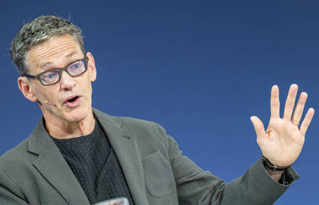 Bill Anderson , CEO Bayer AG EUR, Deutschland, Berlin, 07.10.2026: Bill Anderson CEO Bayer AG, besucht die in Berlin stattfindene Jubiläumsveranstaltung von 80 Jahre Handelsblatt und 100 Jahre WirtschaftsWoche.