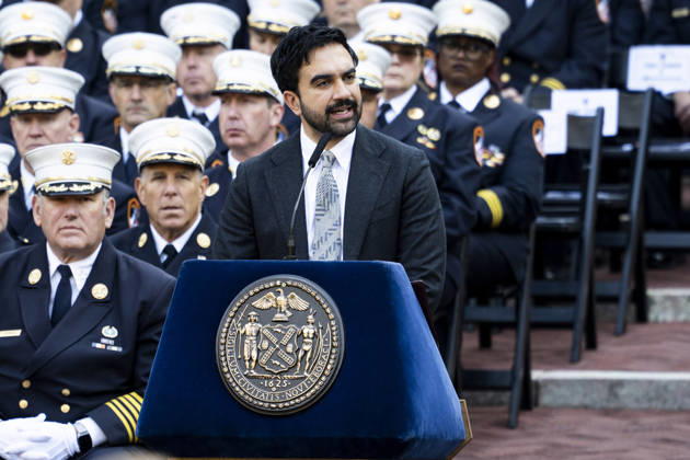 October 7, 2026, New York City, New York, United States: New York City Mayor ZOHRAN MAMDANI (D) speaking at the 119th Annual FDNY (Fire Department of the City of New York) Memorial Service in New York City. New York City United States  - ZUMAb161 20261007_aap_b161_012 Copyright: xMichaelxBrochsteinx
