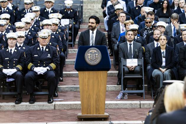 October 7, 2026, New York City, New York, United States: New York City Mayor ZOHRAN MAMDANI (D) speaking at the 119th Annual FDNY (Fire Department of the City of New York) Memorial Service in New York City. New York City United States - ZUMAb161 20261007_aap_b161_004 Copyright: xMichaelxBrochsteinx