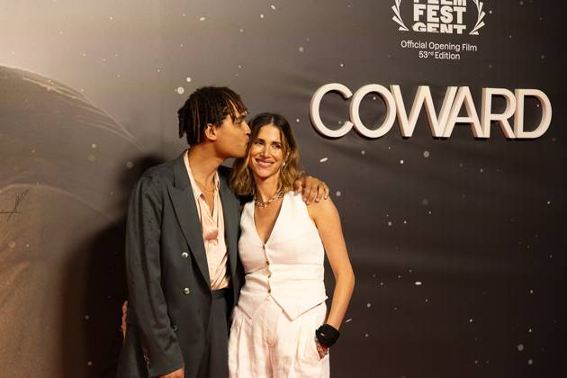Television Presenter Aster Nzeyimana and Actress Lize Feryn pictured during the opening of Gent International Film Festival, with the opening film Coward by Gent director Dhont on Wednesday 7 October 2026. The 53rd edition of Film Fest Gent takes place from 07 to 18 October. Coward is Dhont s third feature film and this is the third time a film by Dhont has opened the festival. This previously happened with Girl in 2018 and Close in 2022. JAMES ARTHUR PHOTOGRAPHY JAMESxARTHURxGEKIERE 189086524