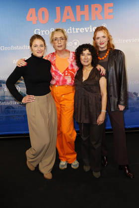 Sinha Melina Gierke, Saskia Fischer, Maria Ketikidou and Sofie Junker attend the photo call for the 40th anniversary of the series *Großstadtrevier* on October 7, 2026 at the Astor Film Lounge in Hamburg, Germany 40th anniversary *Großstadtrevier* photo call in Hamburg, Germany