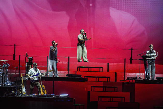 Oques Grasses Concert at the Estadi Olimpic in Barcelona The band Oques Grasses during a concert at the Estadi Olimpic on October 7, 2026, in Barcelona, Catalonia, Spain. The concert is the first in their farewell concert series. OCTOBER 7, 2026 MUSIC CONCERT OQUES BAND CATALONIA CULTURE FAREWELL Barcelona Catalonia Barcelona Catalonia Spain Copyright: xAlbertoxParedesx 7827383