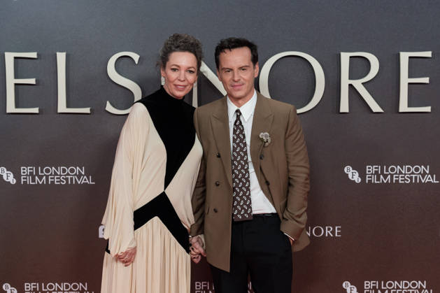 Elsinore opening night gala at BFI London Film Festival LONDON, UNITED KINGDOM - OCTOBER 07: Olivia Colman (L) and Andrew Scott (R) attend the opening night gala of Elsinore during the 70th BFI London Film Festival at the Royal Festival Hall in London, United Kingdom on October 07, 2026. Wiktor Szymanowicz Anadolu London United Kingdom. Editorial use only. Please get in touch for any other usage. Copyright: x2026xAnadoluxWiktorxSzymanowiczx