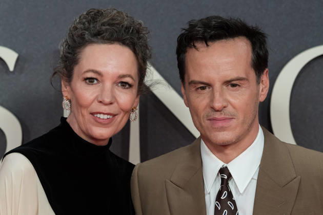 Elsinore opening night gala at BFI London Film Festival LONDON, UNITED KINGDOM - OCTOBER 07: Olivia Colman (L) and Andrew Scott (R) attend the opening night gala of Elsinore during the 70th BFI London Film Festival at the Royal Festival Hall in London, United Kingdom on October 07, 2026. Wiktor Szymanowicz Anadolu London United Kingdom. Editorial use only. Please get in touch for any other usage. Copyright: x2026xAnadoluxWiktorxSzymanowiczx