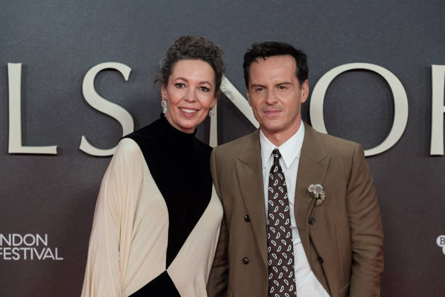 Elsinore opening night gala at BFI London Film Festival LONDON, UNITED KINGDOM - OCTOBER 07: Olivia Colman (L) and Andrew Scott (R) attend the opening night gala of Elsinore during the 70th BFI London Film Festival at the Royal Festival Hall in London, United Kingdom on October 07, 2026. Wiktor Szymanowicz Anadolu London United Kingdom. Editorial use only. Please get in touch for any other usage. Copyright: x2026xAnadoluxWiktorxSzymanowiczx