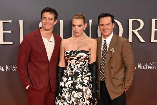 Celebrities attend the Elsinore Opening Night premiere during the 70th BFI London Film Festival held at BFI Southbank in London, England Featuring: Luke Thompson, Billie Piper, Andrew Scott Where: London, United Kingdom When: 07 Oct 2026 Credit: Cover Images EDITORIAL USE ONLY. NOT FOR USE BY NEWSPAPERS BASED IN THE UK. Copyright: xx coverimg56078780