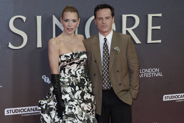 Billie Piper and Andrew Scott pictured attending the BFI London Film Festival Opening Gala - Elsinore at the BFI Southbank Royal Festival Hall Featuring: Billie Piper and Andrew Scott Where: London, United Kingdom When: 07 Oct 2026 Credit: Alan West Cover Images EDITORIAL USE ONLY. NOT FOR USE BY NEWSPAPERS BASED IN THE UK. Copyright: xx coverimg56078840