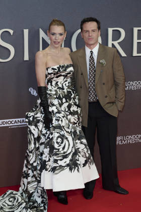 Billie Piper and Andrew Scott pictured attending the BFI London Film Festival Opening Gala - Elsinore at the BFI Southbank Royal Festival Hall Featuring: Billie Piper and Andrew Scott Where: London, United Kingdom When: 07 Oct 2026 Credit: Alan West Cover Images EDITORIAL USE ONLY. NOT FOR USE BY NEWSPAPERS BASED IN THE UK. Copyright: xx coverimg56078839