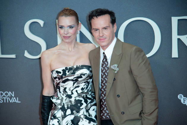 London Film Festival 2026 - Elsinore Opening Night Gala Arrivals at Royal Festival Hall, Southbank, London, UK - 7 October, 2026 Billie Piper and Andrew Scott attends the Opening Night Gala of Elsinore at The 70th BFI London Film Festival at Royal Festival Hall, Southbank, London, England, UK on Wednesday 7 October, 2026., Credit:Justin Ng Avalon UK, England, London, Royal Festival Hall, Southbank Copyright: xJustinxNgx xAvalonx 1141278614