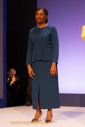 Conservative Party Conference, Day 4, The ICC Birmingham, UK - 07 Oct 2026 Leader of the Conservative Party Kemi Badenoch arrives on stage to give her keynote speech at the International Convention Centre on the final day (day four) of the Conservative Party Conference at the International Convention Centre in Birmingham. The Conservative Party leader, Kemi Badenoch s gives her keynote speech at the International Convention Centre on the final day (day four) of the Conservative Party Conference at the International Convention Centre in Birmingham. The Conservative Party opened its annual conference under the slogan Stronger economy, stronger country Birmingham United Kingdom Copyright: xPhilxLewisx xSOPAxImagesx Phil-Lewis-1456673