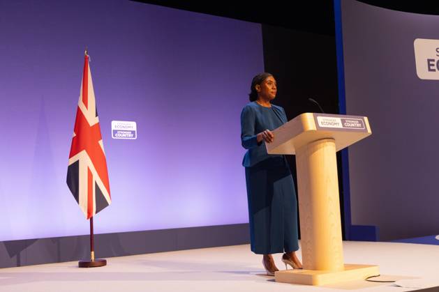 Conservative Party Conference, Day 4, The ICC Birmingham, UK - 07 Oct 2026 Leader of the Conservative Party Kemi Badenoch gives her keynote speech at the International Convention Centre on the final day (day four) of the Conservative Party Conference at the International Convention Centre in Birmingham. The Conservative Party leader, Kemi Badenoch s gives her keynote speech at the International Convention Centre on the final day (day four) of the Conservative Party Conference at the International Convention Centre in Birmingham. The Conservative Party opened its annual conference under the slogan Stronger economy, stronger country Birmingham United Kingdom Copyright: xPhilxLewisx xSOPAxImagesx Phil-Lewis-1456682
