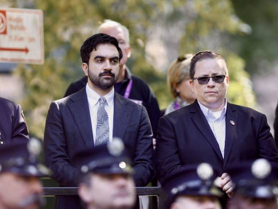 Mayor Zohran Mamdani and Fire Commissioner Lilian Bonsignorie FDNY leadership, and active and retired firefighters attend Riverside Drive rally for firefighters. Mayor Zohran Mamdani and Fire Commissioner Lilian Bonsignorie FDNY leadership, and active and retired firefighters attend Riverside Drive rally for firefighters. 07 Oct 2026 Pictured: Mayor Zohran Mamdani and Fire Commissioner Lilian Bonsignorie FDNY leadership, and active and retired firefighters attend Riverside Drive rally for firefighters. Copyright: xThexMegaxAgencyxSteveSands NewYorkNewswire MEGAx