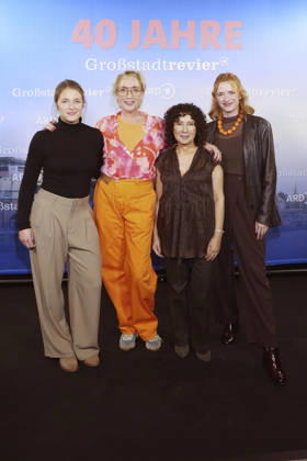 Sinha Melina Gierke, Saskia Fischer, Maria Ketikidou und Sofie Junker beim Photocall zu 40 Jahre der ARD-Serie Großstadtrevier in der Astor Film Lounge. Hamburg, 07.10,.2026