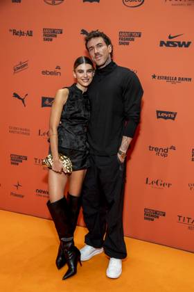 ABB ABOUTYOU- Katharina Gretschuchin und Dennis Gries zu Gast auf dem Orangenen Teppich bei der ABOUT YOU Opera Fashion Show im Admiralspalast am 07.10.2026 in Berlin Berlin Deutschland