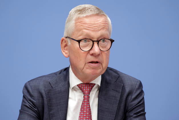 Lutz Goebel, Vorsitzender des Nationalen Normenkontrollrats, PK zu - Jahresbericht des Nationalen Normenkontrollrats zum Bürokratieabbau, Berlin, 08.10.2026