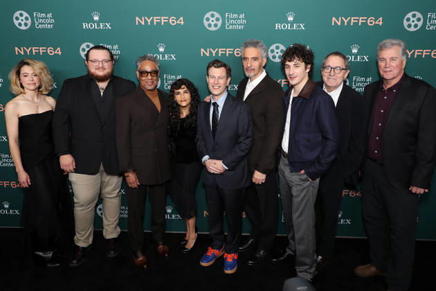 Arrivals at the 64th New York Film Festival for The Only Living Pickpocket in New York premiere Featuring: (L-R) Tatiana Maslany, Dom Acquista, Giancarlo Esposito, Karina Arroyave, Noah Segan (Writer, Director), John Turturro, Will Price, Michael Barker (Co-Pres SPC) and Tom Bernard (Co-Pres SPC) Where: New York, New York, United States When: 07 Oct 2026 Credit: Marion Curtis StarPix for Sony Pictures Classics INSTARimages EDITORIAL USE ONLY. NOT FOR USE BY NEWSPAPERS BASED IN THE UK. Copyright: xx instar56079464