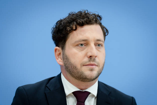 BPK, Bündnis90 Die Grünen, Felix Banaszak Berlin, BPK, Vorstellung des Leitantrages Unser Plan für Deutschland , Felix Banaszak, Bundesvorsitzender, Bündnis90 Die Grünen Berlin Berlin GER